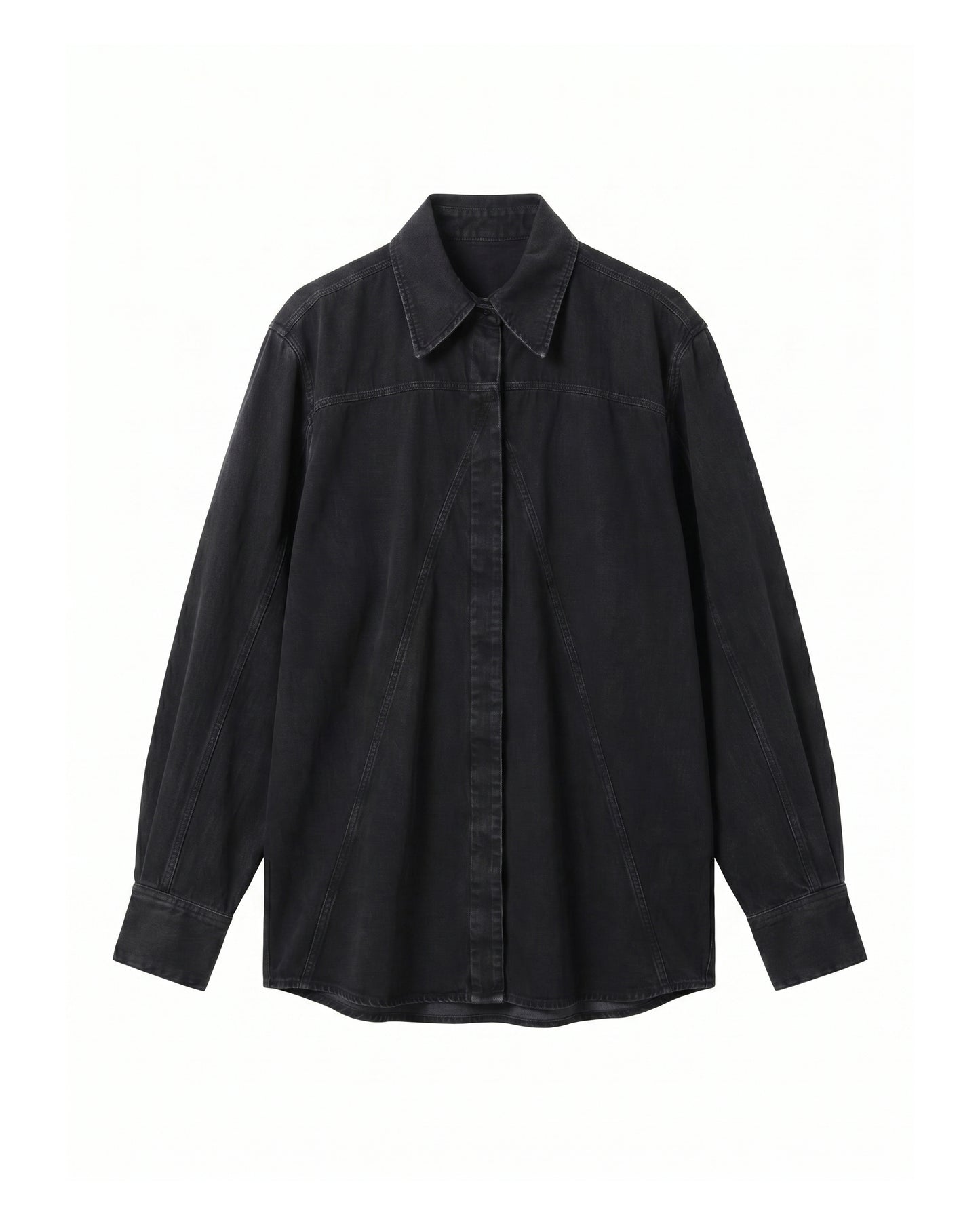 Camisa Recortes Denim