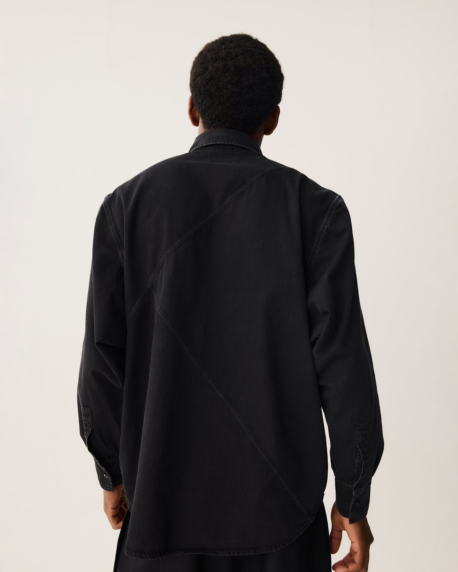 Camisa Recortes Denim