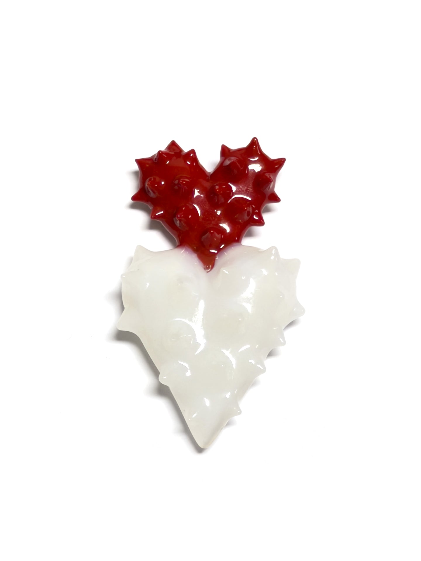 BROCHE CORAÇÃO DUPLO