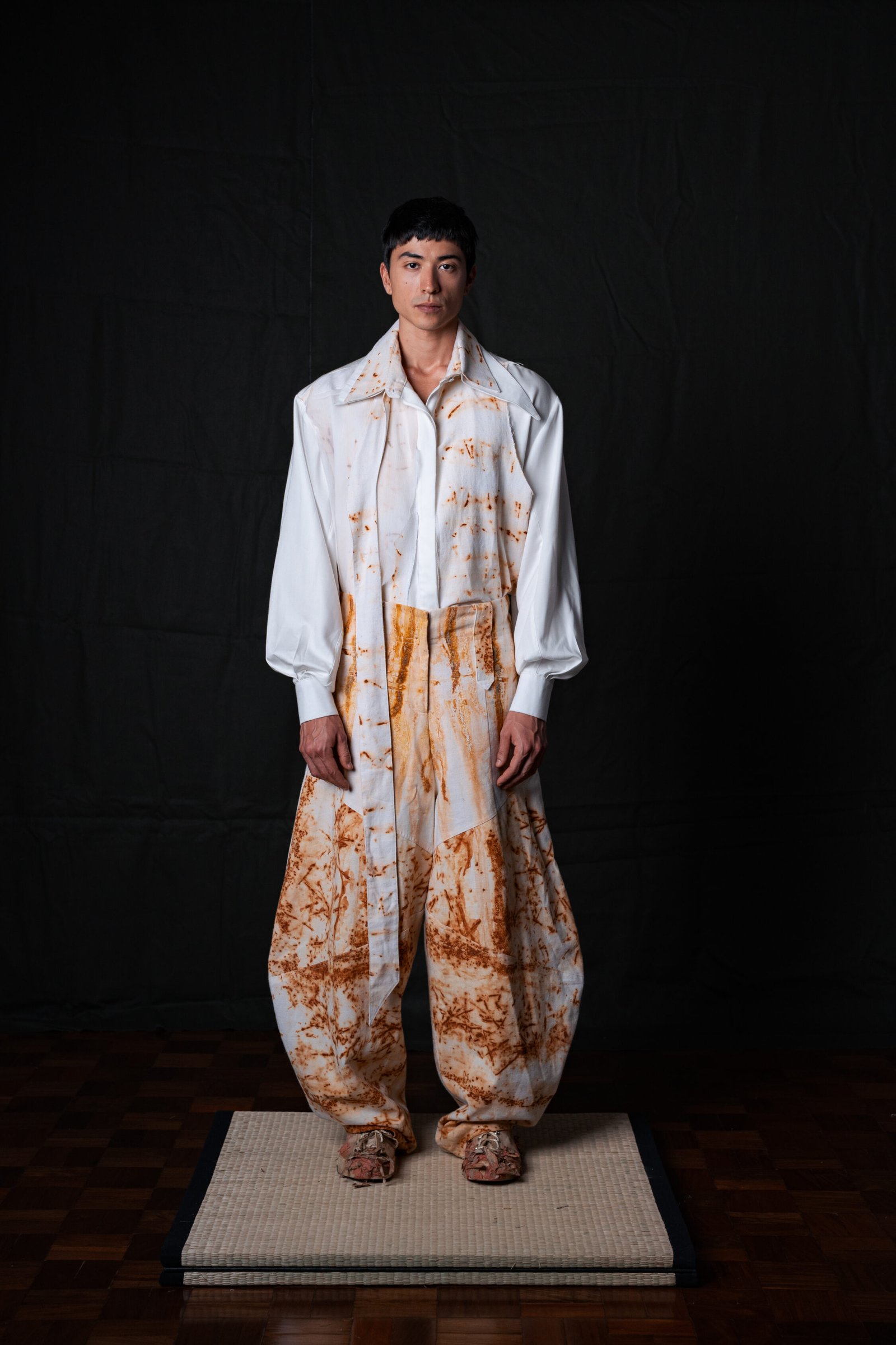 Calça Hishi Tingimento Ferroso